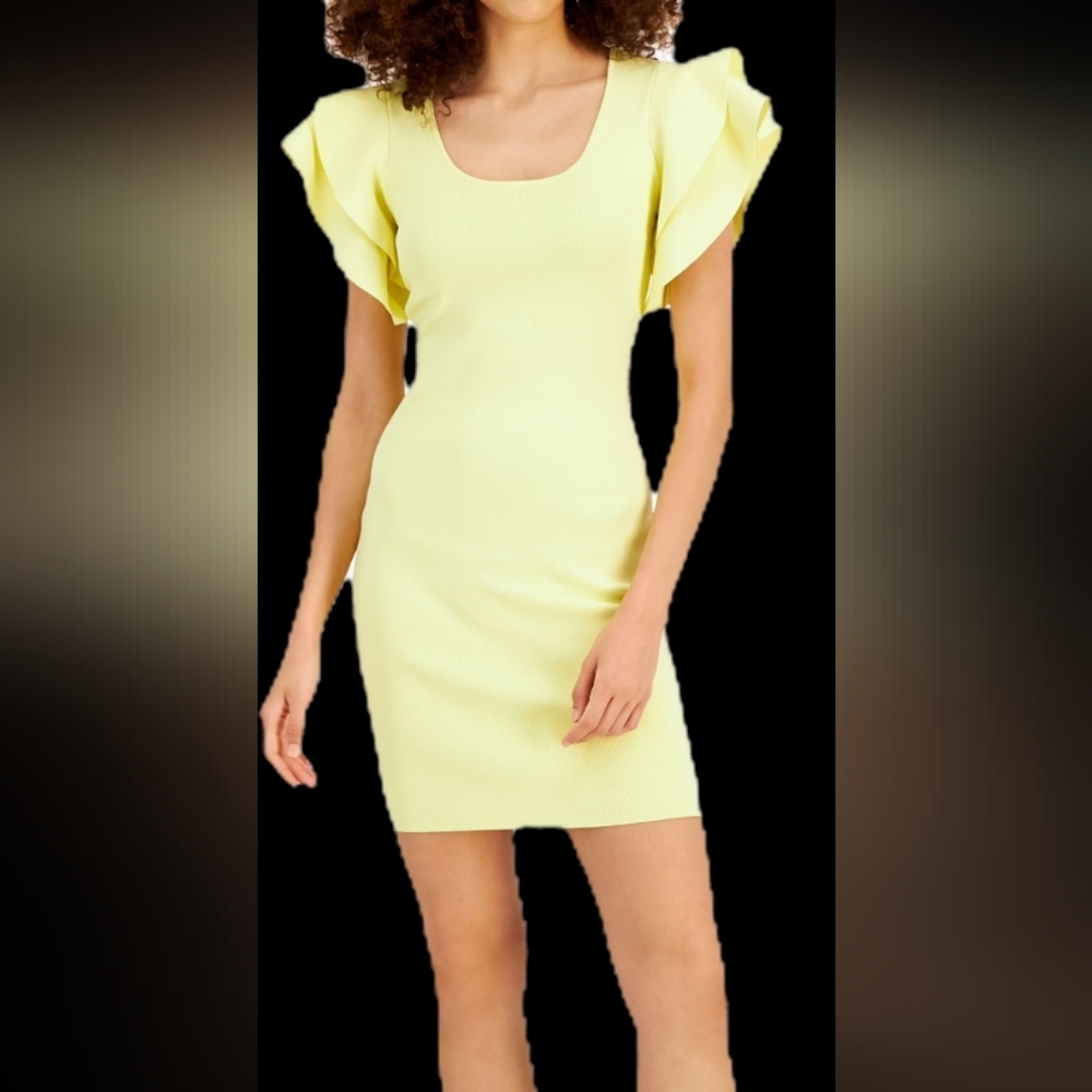 INC International Concepts Yellow Mini Dress